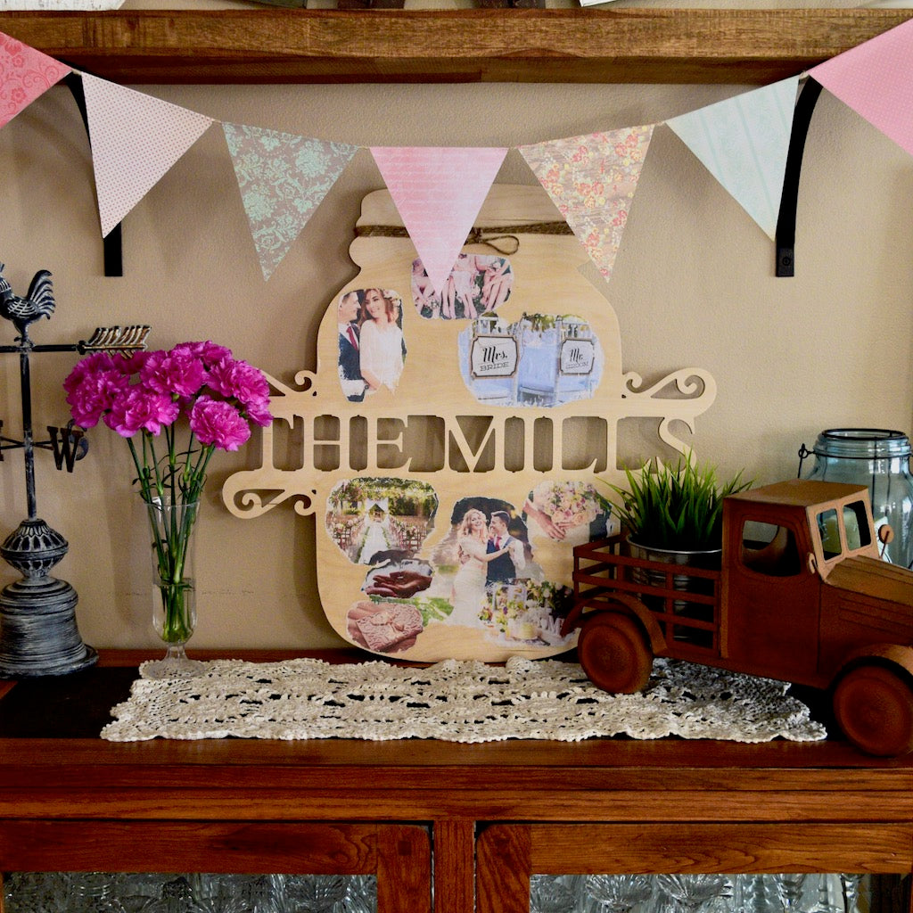 Decoupage Mason Jar