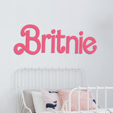 Barbie Font Name Sign