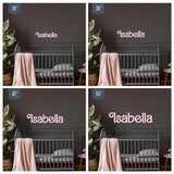 Barbie Font Name Sign