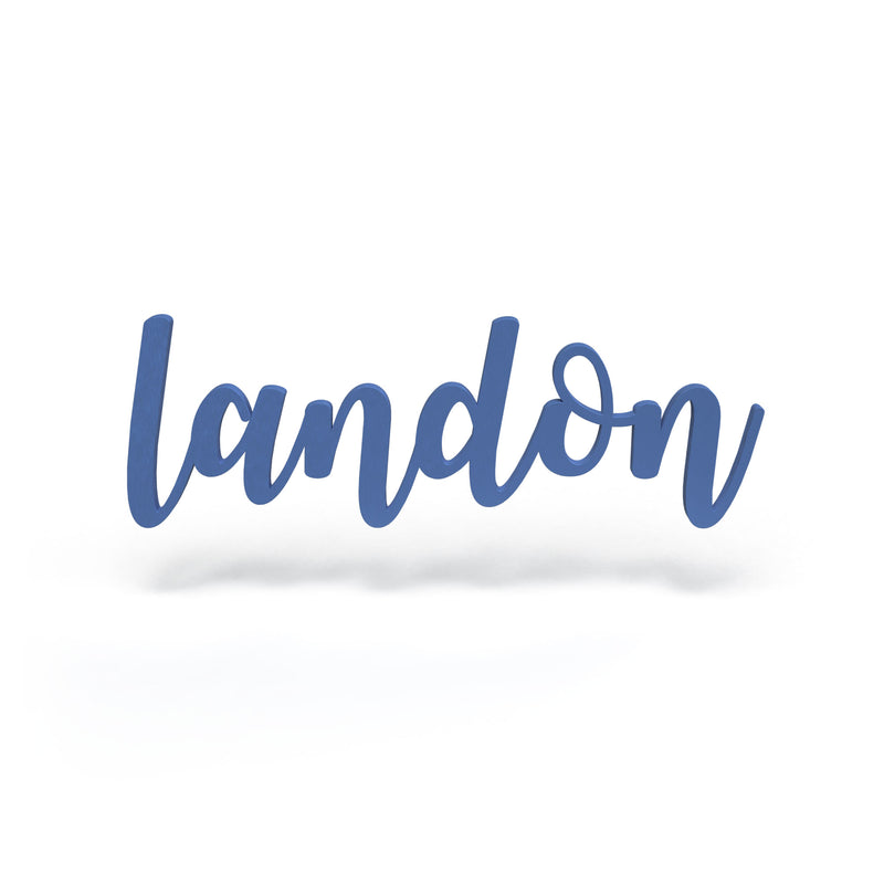 Landon Font - Wooden Monogram Sign
