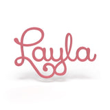 Layla Font - Wooden Monogram Sign