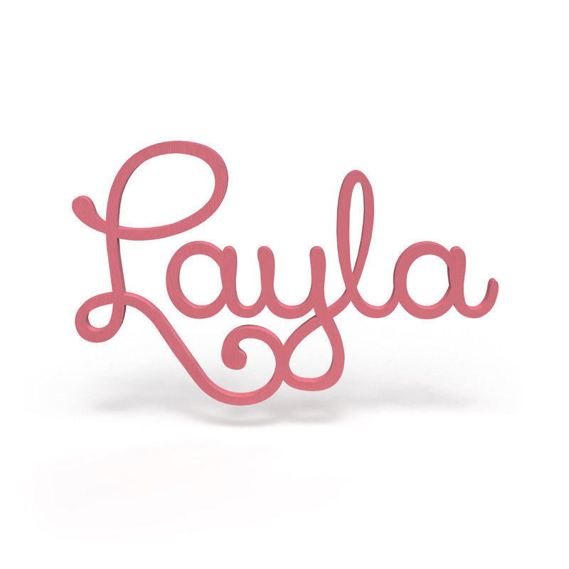 Layla Font - Wooden Monogram Sign