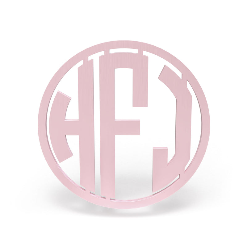 Modern Wooden Monogram Sign