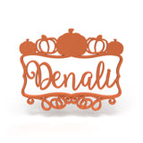 Pumpkin Name Sign