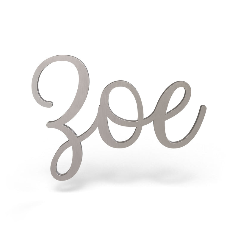 Zoe Font - Wooden Monogram Sign