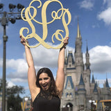 Regular 3-Letter Wood Monogram Sign