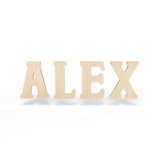 Alex Font - Wooden Monogram Sign