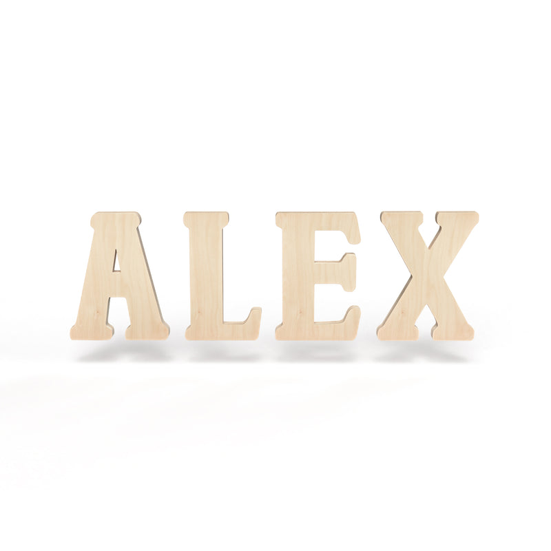 Alex Font - Wooden Monogram Sign