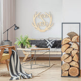 Antler Wooden Monogram Sign