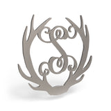 Antler Wooden Monogram Sign