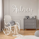 Aubrey Font - Wooden Monogram Sign
