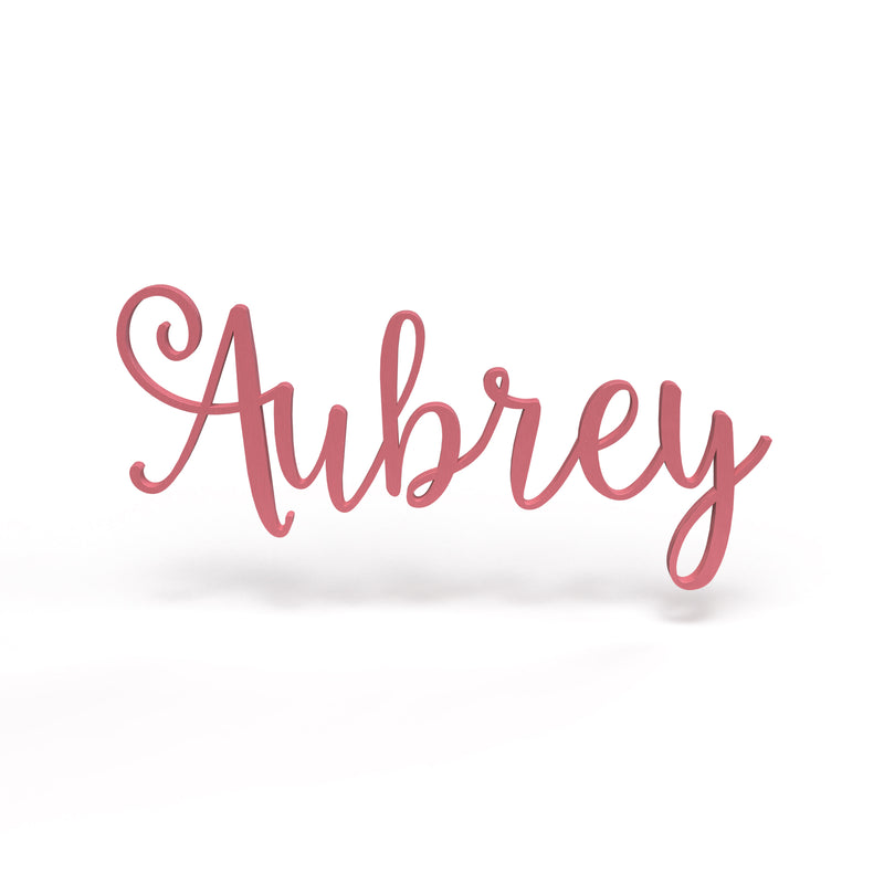 Aubrey Font - Wooden Monogram Sign