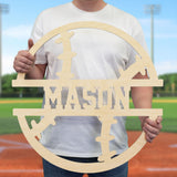 Baseball Name Sign