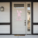 Bunny With Bent Ear Single Monogram Sign