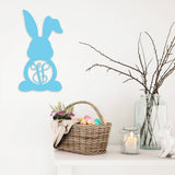 Bunny With Bent Ear Single Monogram Sign