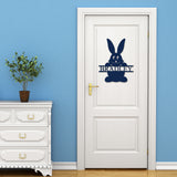 Bunny With Family Name Sign