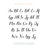 Dakota Font - Wooden Monogram Sign