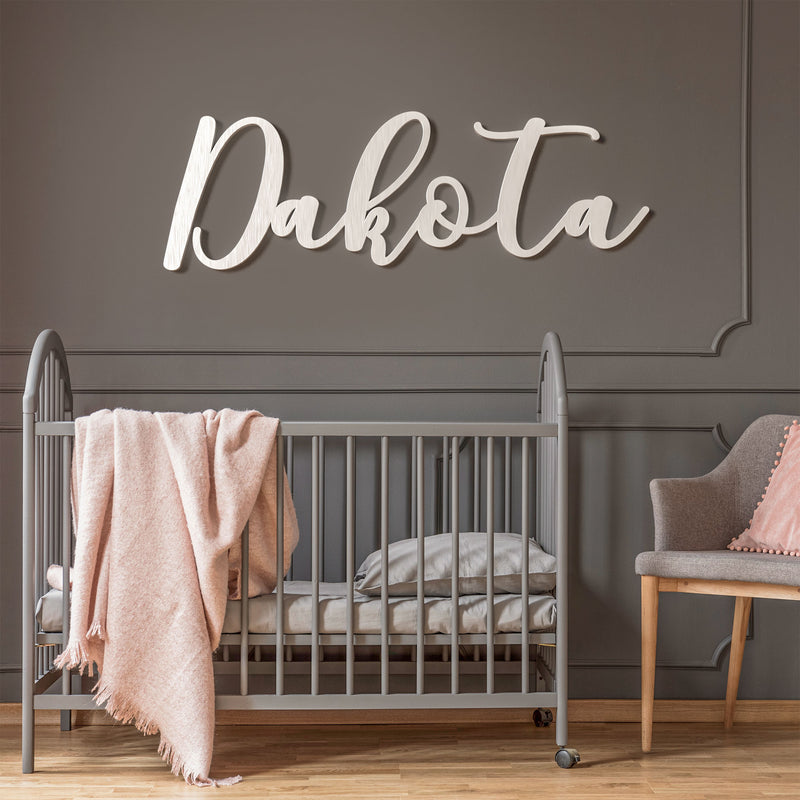 Dakota Font - Wooden Monogram Sign