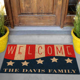 Patriotic Personalized Doormat