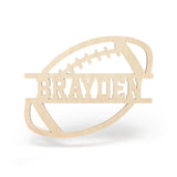 Football Name Sign - Wooden Monogram Sign