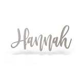 Hannah Font - Wooden Monogram Sign
