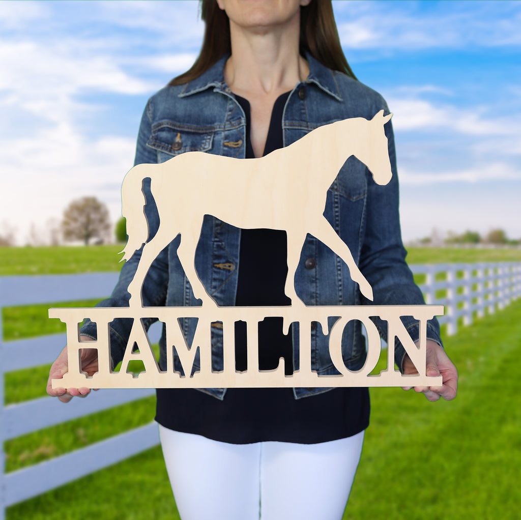 Horse Name Sign