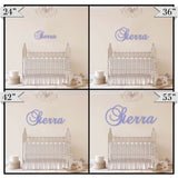 wooden monogram sign in four sizes