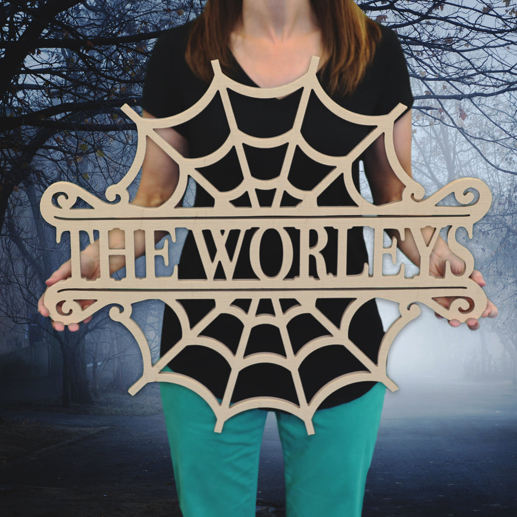 Cobweb Name Sign