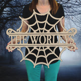 Cobweb Name Sign