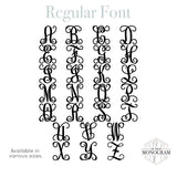regular font style in every letter
