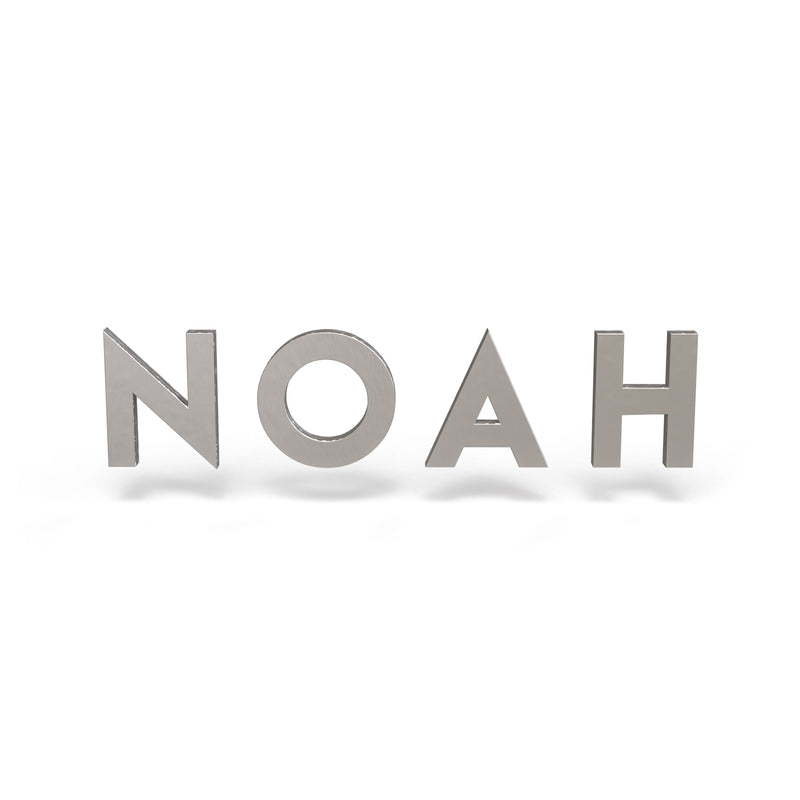 Noah Font - Wooden Monogram Sign