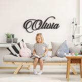 Olivia Font - Wooden Monogram Sign