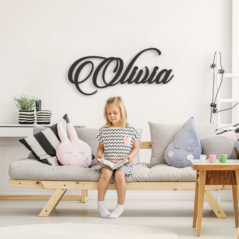 Olivia Font - Wooden Monogram Sign