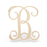 Regular Font - Wooden Monogram Sign