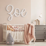Zoe Font - Wooden Monogram Sign