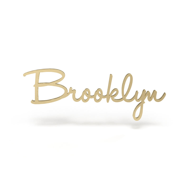 Brooklyn Font - Wooden Monogram Sign